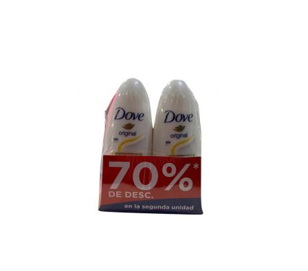 DESODORANTE DOVE ROLLON ORIGINAL 50ml 70%