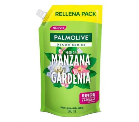 JABON LIQ.PALMOLIVE MANZANA/GARDEN 800ml SACHET