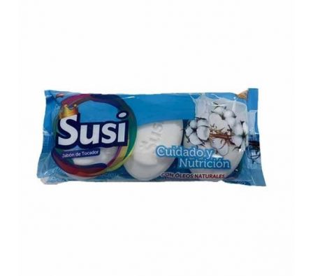 PACK x3 JABON SUSI ALGODON/LECHE 80gr