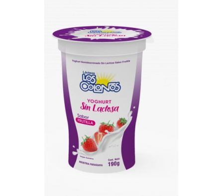 YOGHURT SIN LACT. L. COLONOS FRUTILLA 190 GR