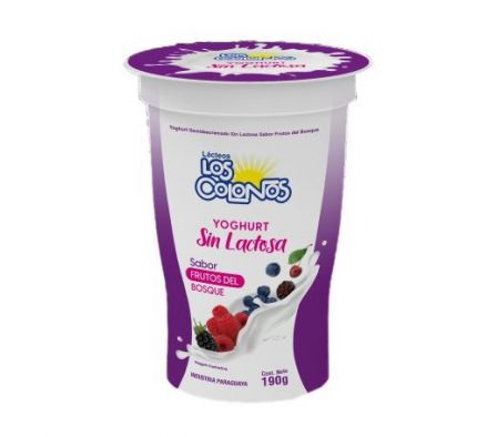 YOGHURT SIN LACT. L. COLONOS FRUT BOSQUE 190 GR