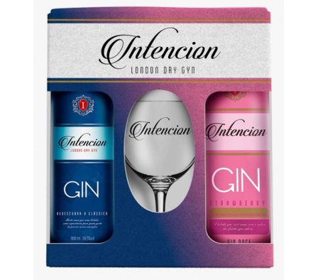 PACK x2 GIN INTENCION+COPA 600ML