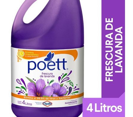 LIMPIADOR LIQUIDO POETT LAVANDA 4 LT