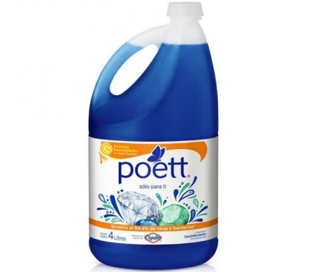 LIMPIADOR LIQUIDO POETT SOLO PARA TI 4 LT