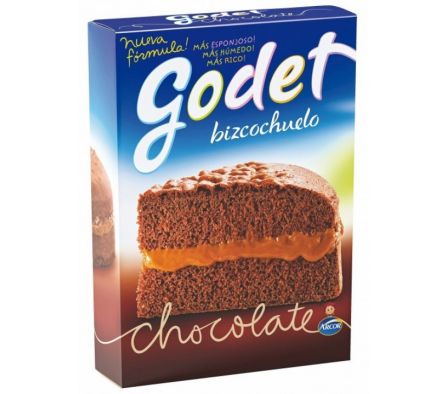 BIZCOCHUELO GODET CHOCOLATE 480  GR