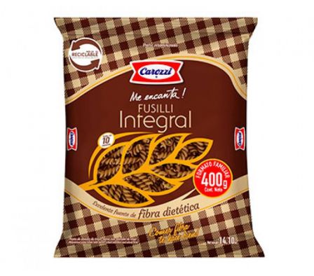 FIDEO CAROZZI FUSILLI INTEGRAL 400gr