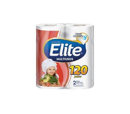 TOALLA PAPEL ELITE MULTIUSO 120 PAÑOS 