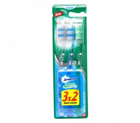 CEPILLO DENTAL SORRISO TRIPLE 3PAQ.