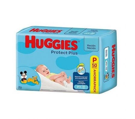 PAÑAL HUGGIES PROT PLUS PEQ. x50un AHORRPACK