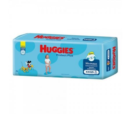 PAÑAL HUGGIES PROT.PLUS XXG 8un REGULAR