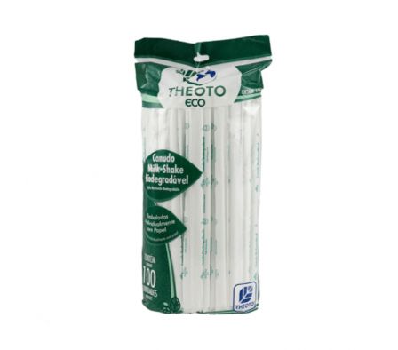 PAJITA THEOTO MILK-SHAKE BIODEGRADABLE x100un