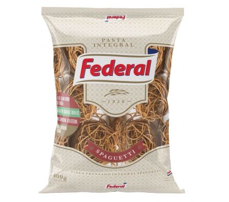 FIDEO FEDERAL SPAGHETTI INTEGRAL 400gr