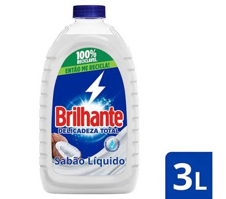 JABON LIQ.BRILHANTE DELICADEZA TOTAL 3LT