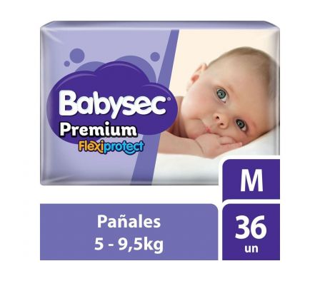 PAÑAL BABYSEC PREMIUM HIPER MED. 34un
