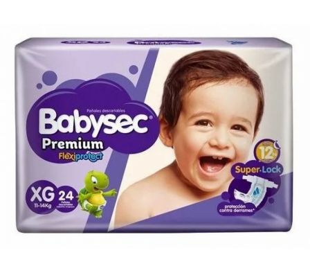 PAÑAL BABYSEC PREMIUM HIPER XG 24un
