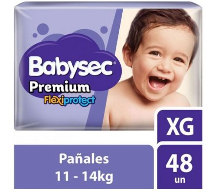 PAÑAL BABYSEC PREMIUM JUMBO XG 48un
