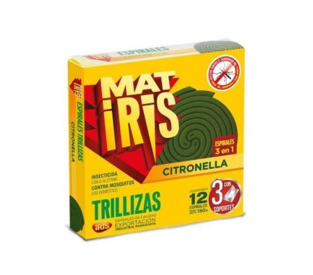 ESPIRAL MATIRIS TRILLIZAS C/CITRONELA x12un
