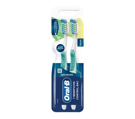 CEPILLO DENTAL ORAL-B 7 BENEF.CONTROL BAC 2x1