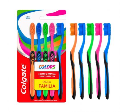 CEPILLO DENTAL COLGATE COLORES 5pk