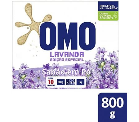 JABON POLVO OMO LAVANDA ESTUCHE 800G