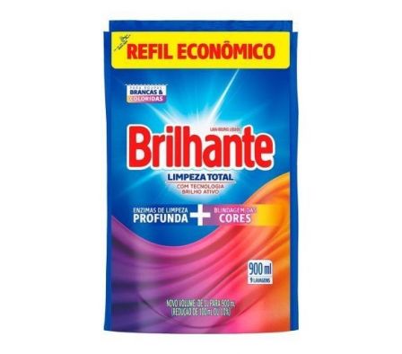 JABON LIQ.BRILHANTE LIMPIEZA TOTAL 900ML