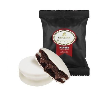 ALFAJOR DULCE MANJAR C/NUTELLA 80gr BLANCO