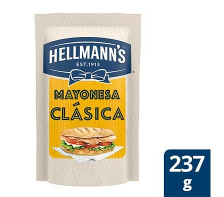 MAYONESA HELLMANS S/TAC 237gr DOY PACK