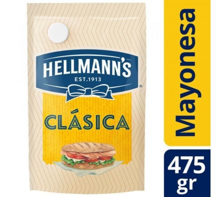 MAYONESA HELLMANNS CLASICA 475gr. DOY PACK