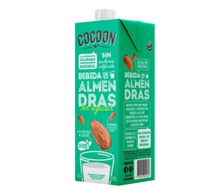 LECHE ALMENDRA S/AZUCAR COCOON 1lt
