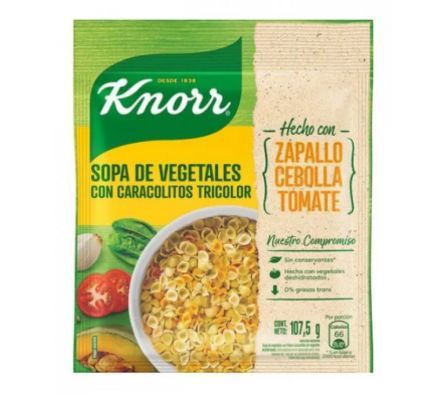 SOPA KNORR VEG C/PAS TRICOLOR 107.5G