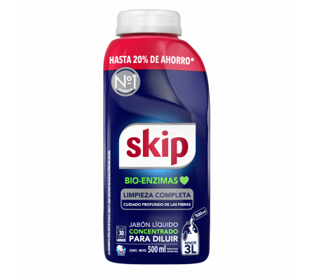 JABON SKIP BIO ENZIMA LIQ P/DIL  BOT.500ml