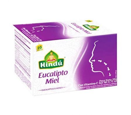 TE HINDÚ EUCALIPTO Y MIEL 20saq.
