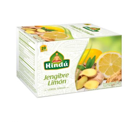 TE HINDÚ JENGIBRE Y LIMON 20saq.