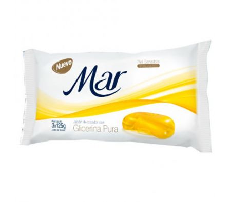 PACK JABON MAR GLICERINA AMAR 3x125gr