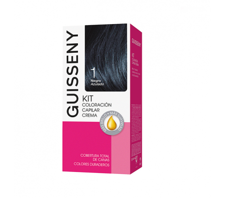 TINTE GUISSENNY KIT NEGRO AZULADO 1