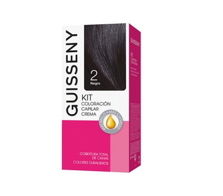 TINTE GUISSENNY KIT NEGRO 2
