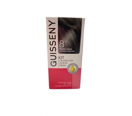 TINTE GUISSENNY KIT RUBIO CL CENIZA INTENSO 8.11