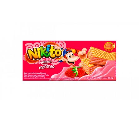 WAFER NIKITO MORANGO 100gr