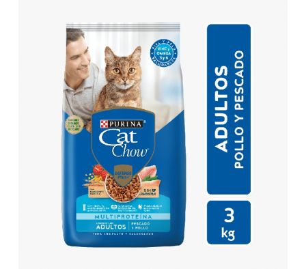 ALIM.P/GATO CAT CHOW PESCADO POLLO 3kg