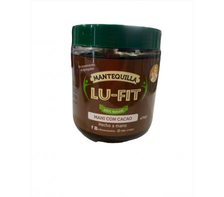 MANTEQUILLA MANI C/CACAO LU-FIT470gr