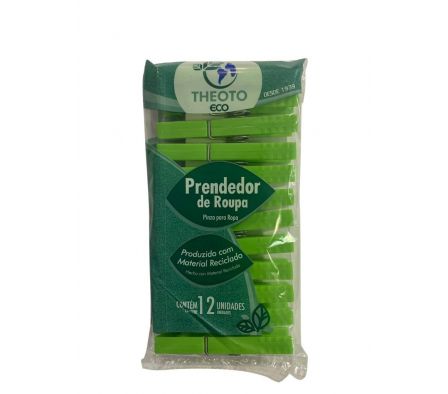 PINZA PLASTICA P/ROPA THEOTO 12un
