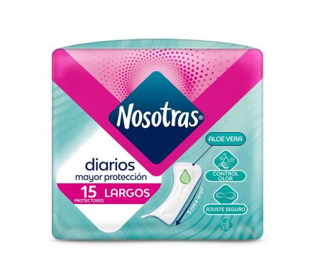 PROTECTOR DIARIO NOSOTRAS LARGOS 15un