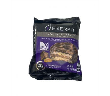 ALFAJOR DE ARROZ ENERFIT MANI/CACAO 30gr
