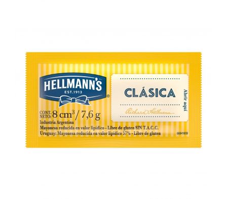 MAYONESA HELLMANS CLASICA SCH. 196 x7.6gr