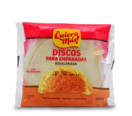 DISCO P/ EMPANADA GR HOJALDRAD QUIERO MAS 