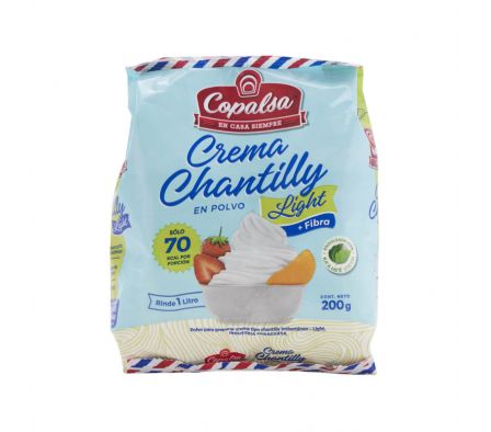 CREMA CHANTILLY LIGHT X 200 GR.