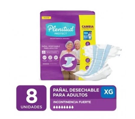 PAÑAL ADULTO PLENITUD PROT. XGDE x8un