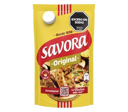 MOSTAZA SAVORA ORIG. 500gr DOY PACK