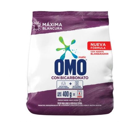 JABON OMO PVO LAVADO MANO C/BICARB.400G