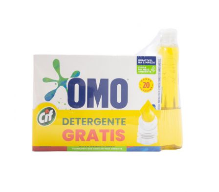 PACK OMO  LAVAGEM PERF 4X1.6KG+CIF DETERG